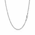 Sterling Silver Rhodium Plated Cable Chain (2.75 mm) by Avera Group