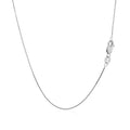 14k White Gold Classic Box Chain (0.60 mm) by Avera Group