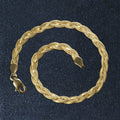 14k Yellow Gold Braided Bracelet (3.50 mm) by Avera Group