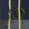 14k Yellow Gold Braided Bracelet (3.50 mm) by Avera Group