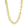 10k Yellow Gold Curb Chain (7.00 mm) by Avera Group