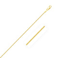 14k Yellow Gold Round Snake Chain (0.90 mm) by Avera Group