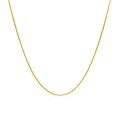 14k Yellow Gold Round Snake Chain (0.90 mm) by Avera Group