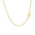 14k Yellow Gold Round Snake Chain (0.90 mm) by Avera Group