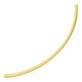 4.0mm 14k Two Tone Gold Reversible Omega Necklace by Avera Group