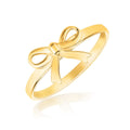 14k Yellow Gold Bow Ring by Avera Group