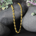 14k Yellow Gold Puffed Mariner Link Chain (4.70 mm) by Avera Group