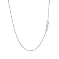 10k White Gold Cable Chain (1.10 mm) by Avera Group
