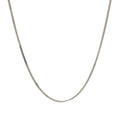 10k White Gold Gourmette Chain 1.0mm (1.00 mm) by Avera Group