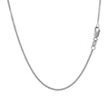 10k White Gold Gourmette Chain 1.0mm (1.00 mm) by Avera Group