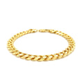 14k Yellow Gold Solid Miami Cuban Bracelet (7.20 mm) by Avera Group