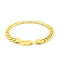 14k Yellow Gold Solid Miami Cuban Bracelet (7.20 mm) by Avera Group