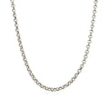 10k White Gold Rolo Chain (2.40 mm) by Avera Group