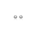 14k White Gold Classic Round Stud Earrings (6mm) by Avera Group