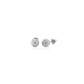 14k White Gold Classic Round Stud Earrings (6mm) by Avera Group