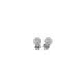 14k White Gold Classic Round Stud Earrings (6mm) by Avera Group