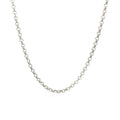 14k White Gold Rolo Chain (2.50 mm) by Avera Group