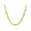 2.6mm 14k Yellow Gold Solid Curb Chain by Avera Group