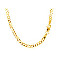 2.6mm 14k Yellow Gold Solid Curb Chain by Avera Group