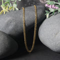 2.6mm 14k Yellow Gold Solid Curb Chain by Avera Group