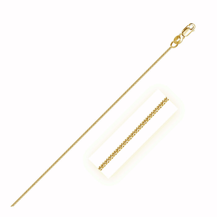 14k Yellow Gold Gourette Chain 1.0mm by Avera Group