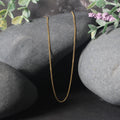 14k Yellow Gold Gourette Chain 1.0mm (1.00 mm) by Avera Group
