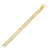 14k Two-Tone Gold Mens Bracelet with S Style Bar Links (7.85 mm)