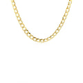 14k Yellow Gold Solid Curb Chain (4.70 mm) by Avera Group