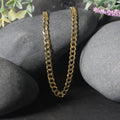 14k Yellow Gold Solid Curb Chain (4.70 mm) by Avera Group