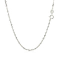 14k White Gold Singapore Chain (1.30 mm) by Avera Group