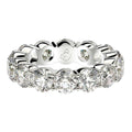 Round Cut Lab Grown Diamond Eternity Ring in 14k White Gold (6 cttw FG/VS2) by Avera Group