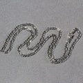 14k White Gold Solid Figaro Chain (3.00 mm) by Avera Group