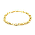4.7mm 14k Yellow Gold Puffed Mariner Link Bracelet by Avera Group