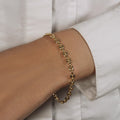 4.7mm 14k Yellow Gold Puffed Mariner Link Bracelet by Avera Group