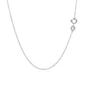 14k White Gold Cable Link Chain (0.50 mm) by Avera Group