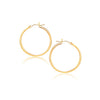 14k Yellow Gold Polished Hoop Earrings (40 mm)