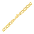 5.7mm 14k Yellow Gold Solid Curb Bracelet by Avera Group