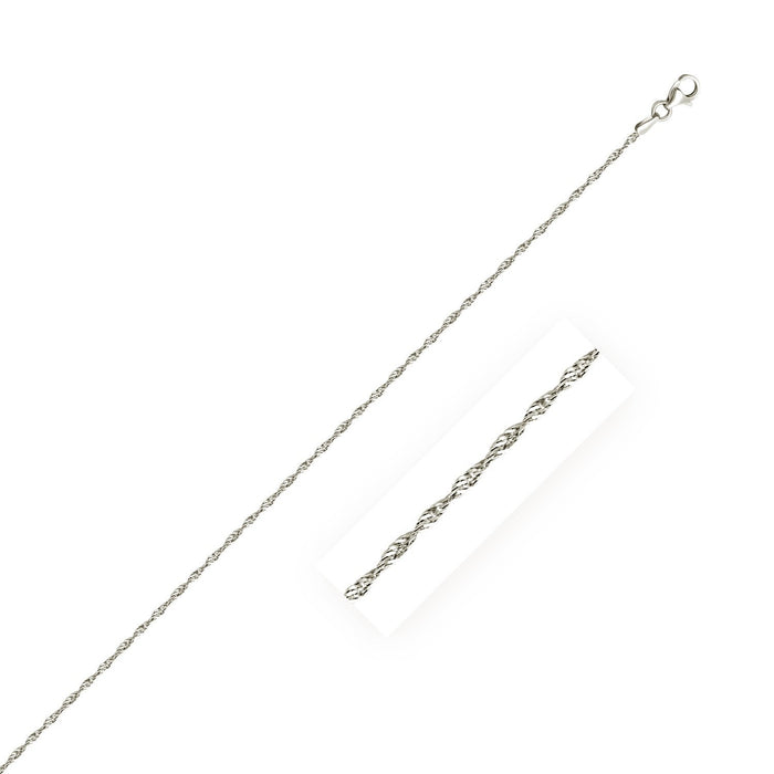 Sterling Silver 1.6mm Singapore Style Chain by Avera Group