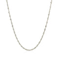 Sterling Silver 1.6mm Singapore Style Chain (1.50 mm) by Avera Group