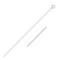 14k White Gold Classic Box Chain 0.45 mm by Avera Group