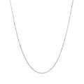 14k White Gold Classic Box Chain (0.45 mm) by Avera Group
