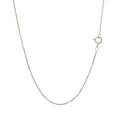 14k White Gold Classic Box Chain (0.45 mm) by Avera Group