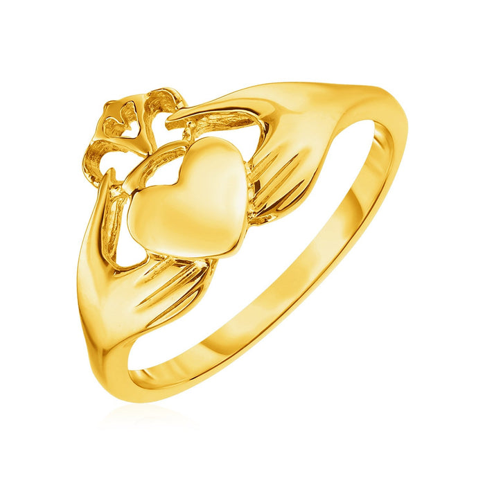 14k Yellow Gold Claddagh Ring by Avera Group