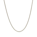 18k White Gold Round Wheat Chain (1.20 mm) by Avera Group