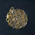 14k Two-Tone Gold Singapore Chain (2.50 mm) by Avera Group