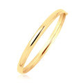14k Yellow Gold Dome Design Polished Children's Bangle by Bids.com