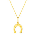 14K Yellow Gold Necklace with Horseshoe by Avera Group