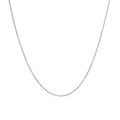 14k White Gold Diamond Cut Round Wheat Chain (0.60 mm) by Avera Group