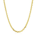 14k Yellow Gold Diamond Cut Cable Link Chain (2.90 mm) by Avera Group
