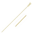 14k Yellow Gold Classic Box Chain 0.6mm by Avera Group